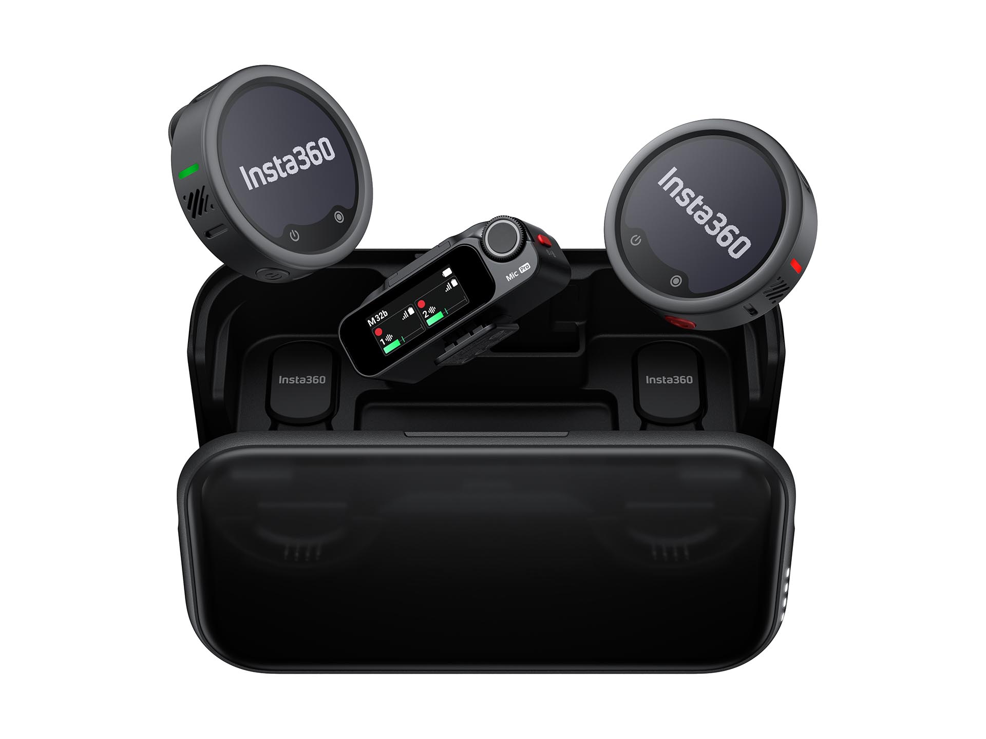 Insta360 Mic Pro（2TX + 1RX)（送信機2台＋受信機1台）
