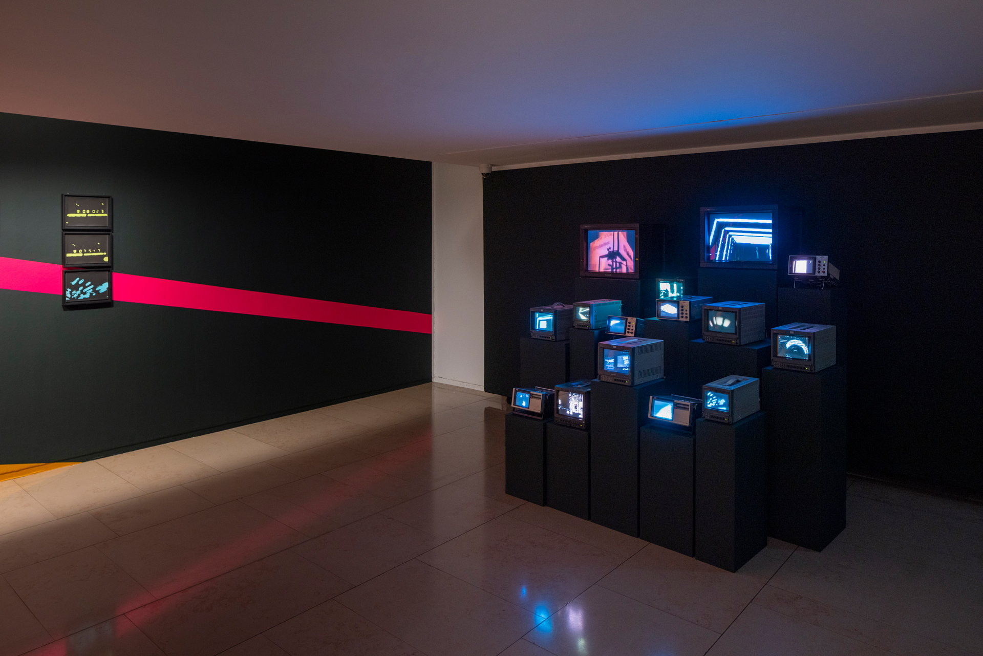 Exhibition view 'PXL CTY' by Antony Cairns at MEP – Maison européenne de la photographie, Paris, 2022. ©Tadzio