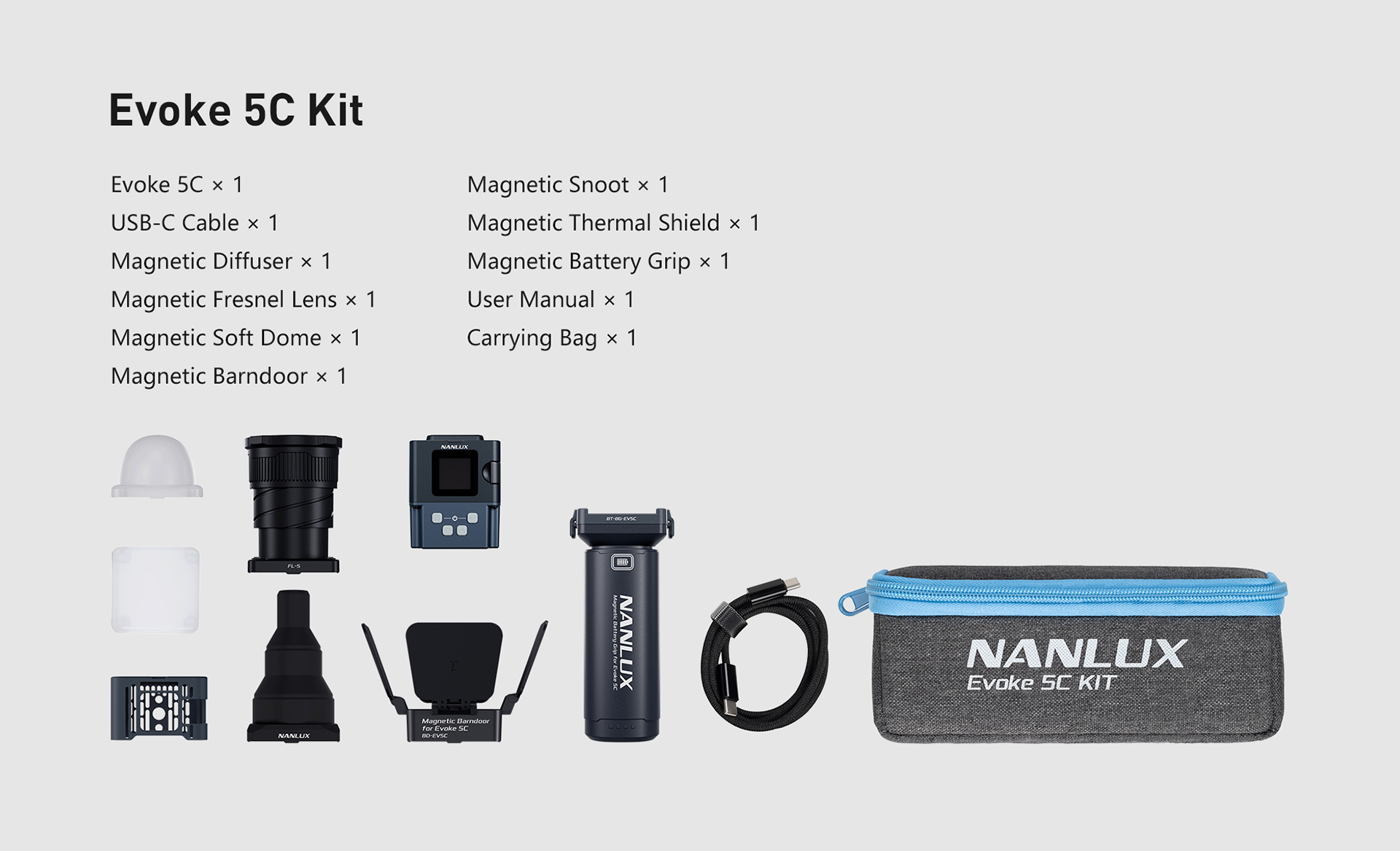 NANLUX Evoke 5C Kit LED Full-color Spot Light