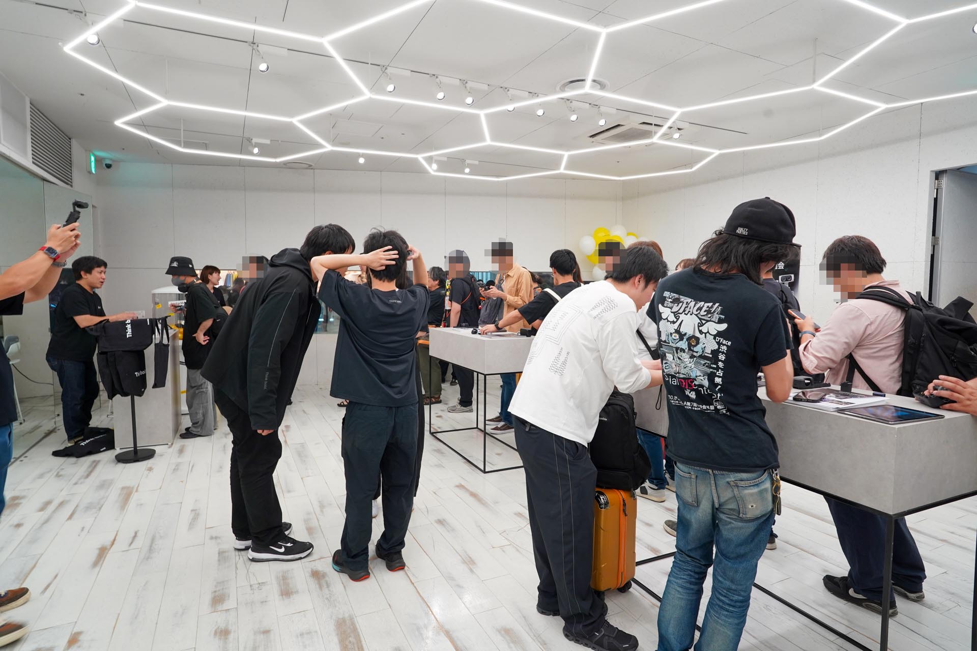 6月15日・16日に東京・渋谷で行われた先行発表会には、数多くのInsta360ファンが詰めかけた