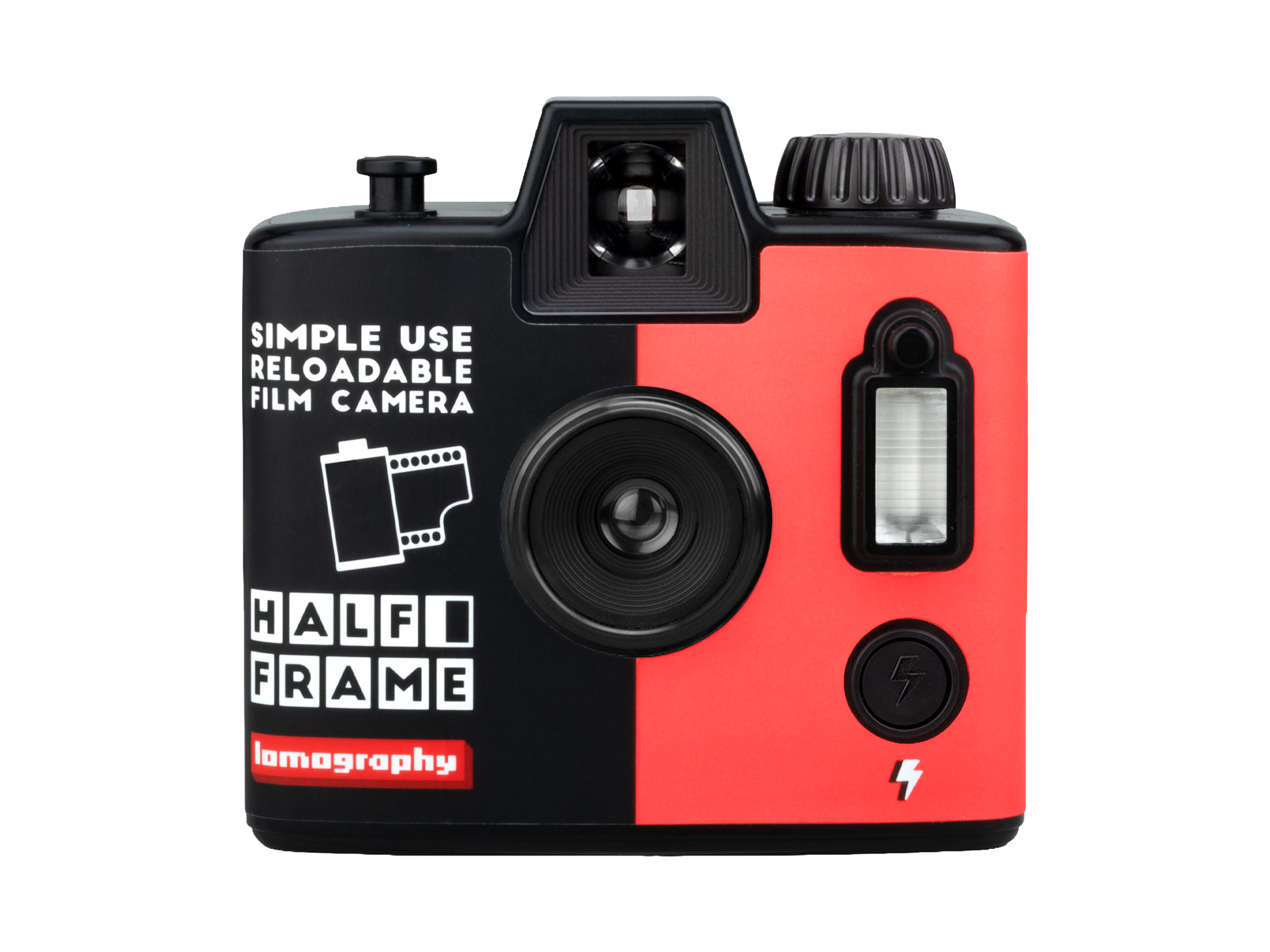 Half-frame Simple Use Reloadable Film Camera Black & White