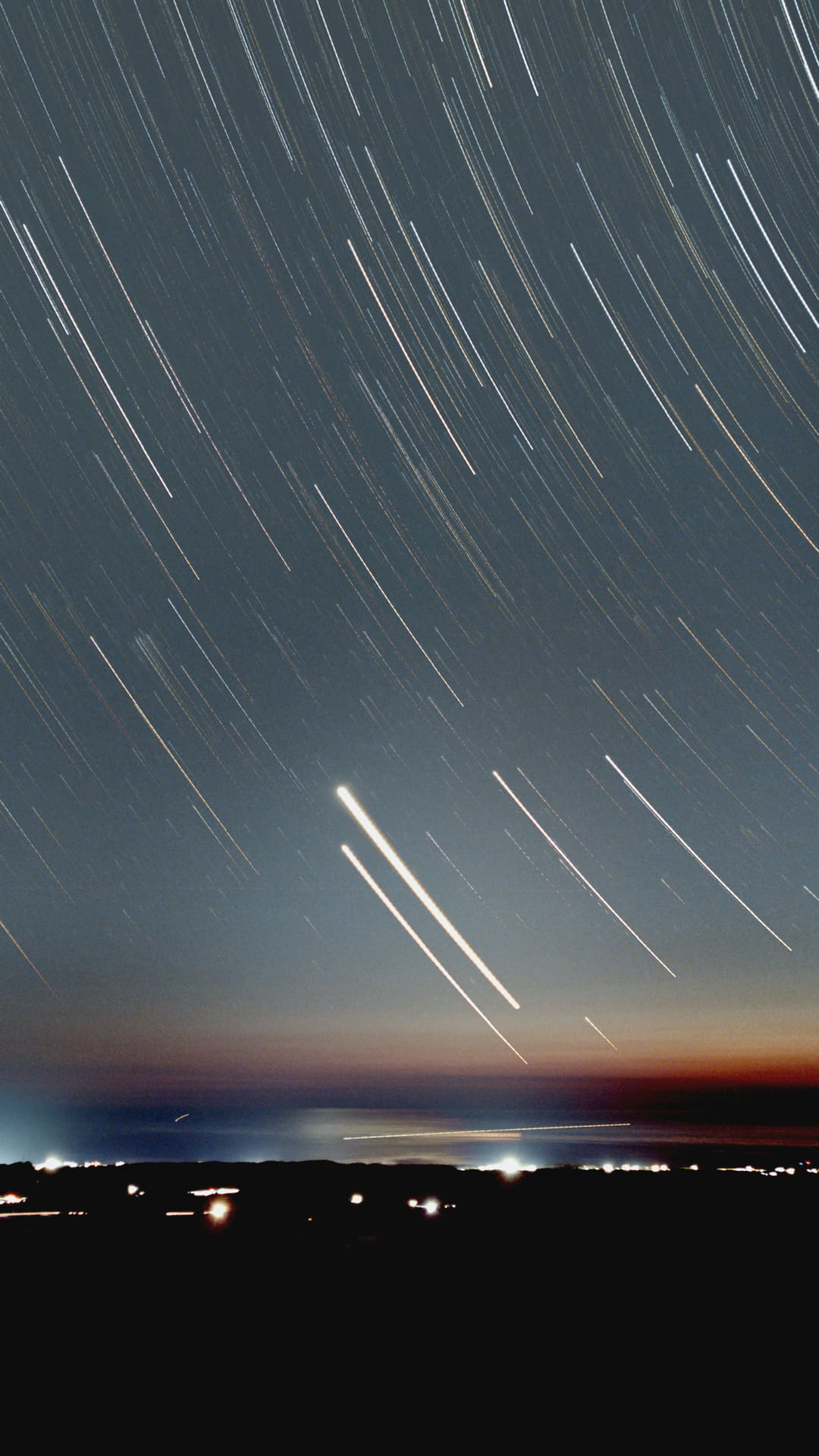 広角・スタートレイル（木星、金星、ふたご座の光跡）