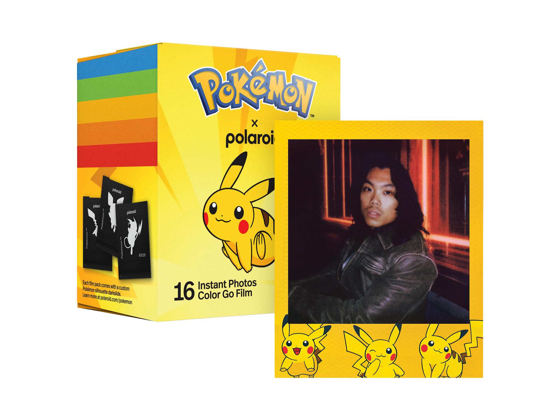 Polaroid Go Color Film ピカチュウ特別デザイン ダブルパック（16枚入り）