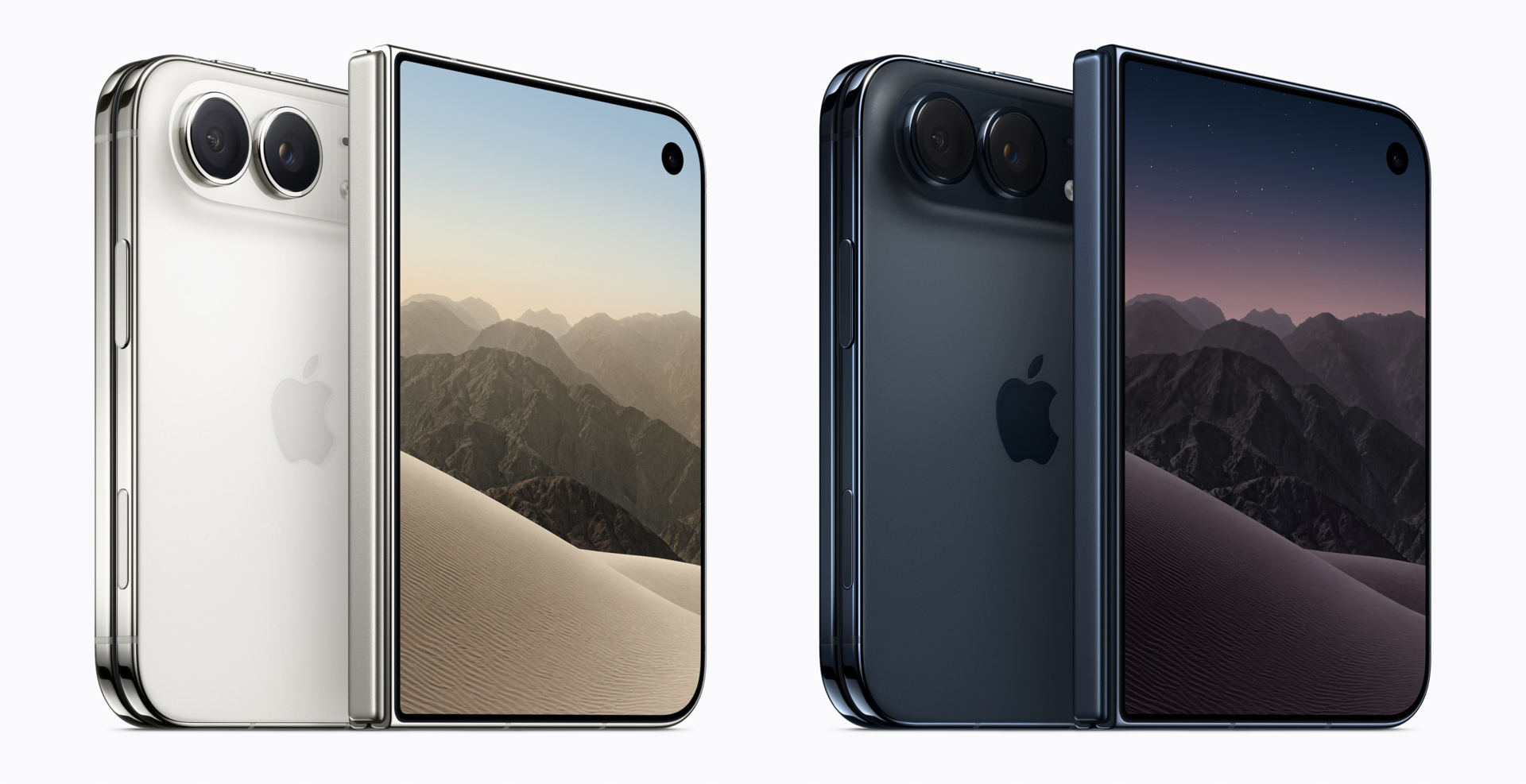iPhone Duo。ナイトスカイとスターホワイトの2色を用意