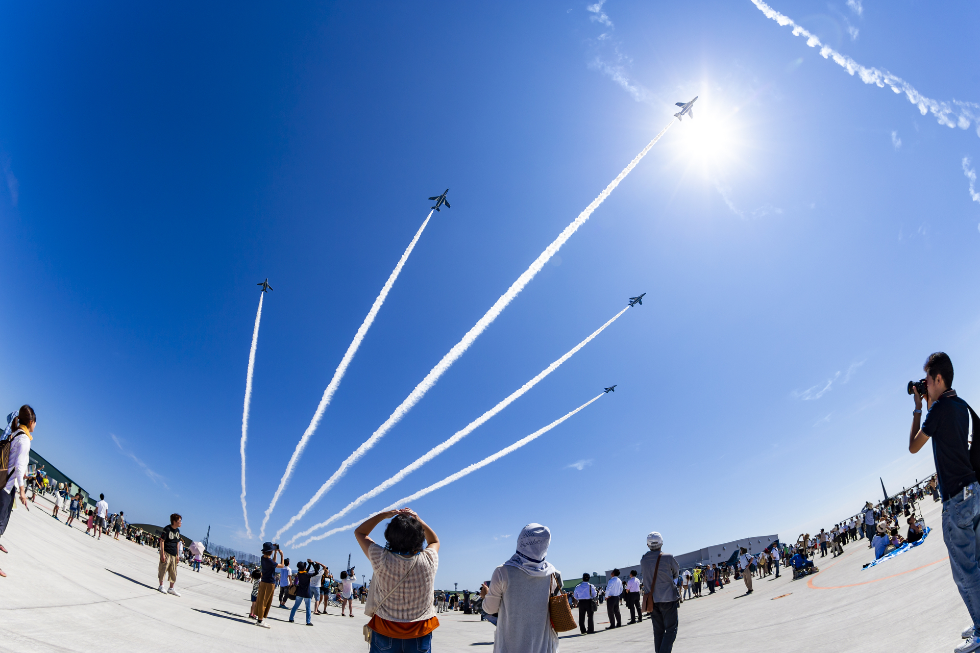 東日本大震災後に開催した航空祭で唯一晴天となった2017年の松島基地航空祭