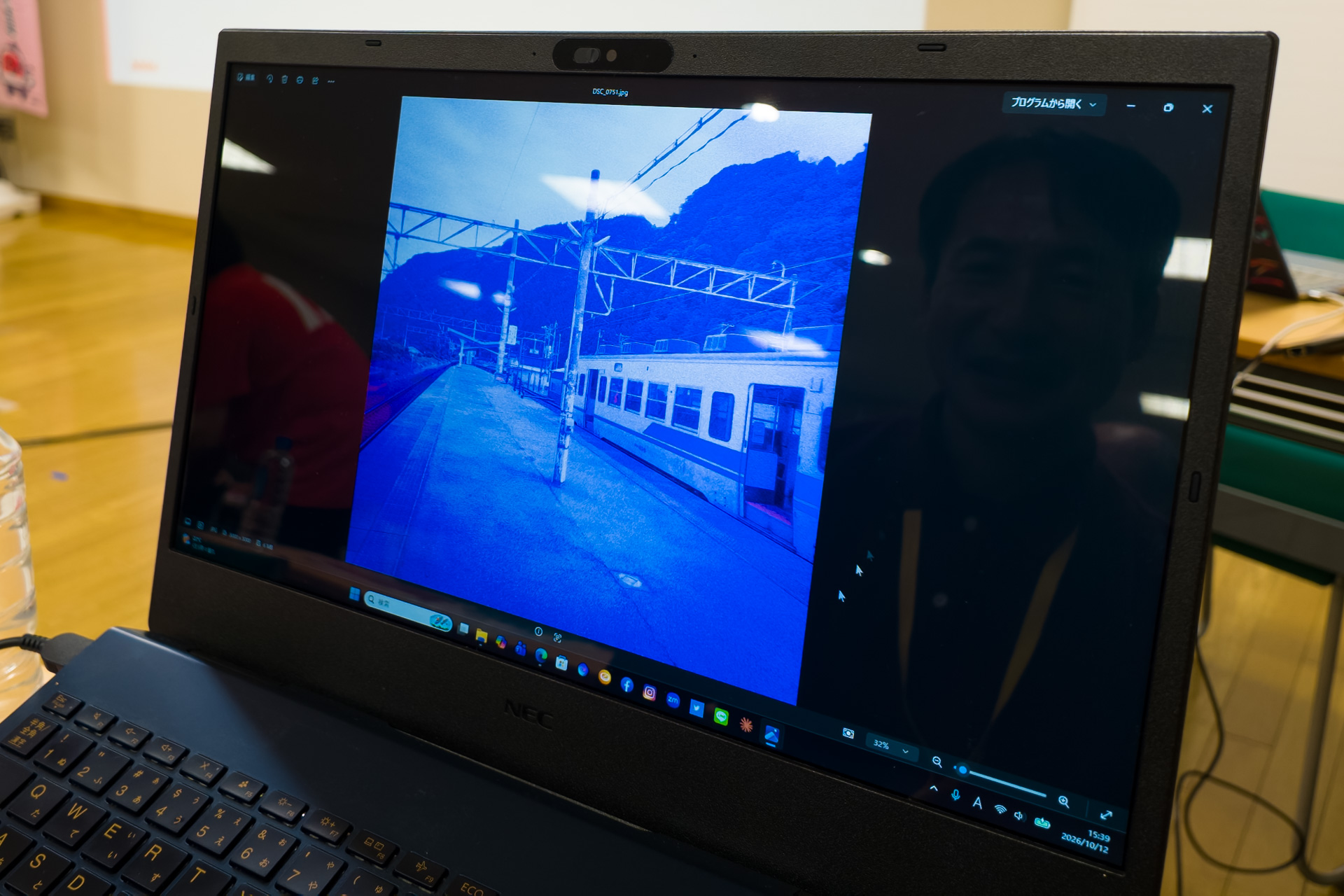 別の参加者はPC版のLightroomで昔の写真風に加工した作品を見せてくれた