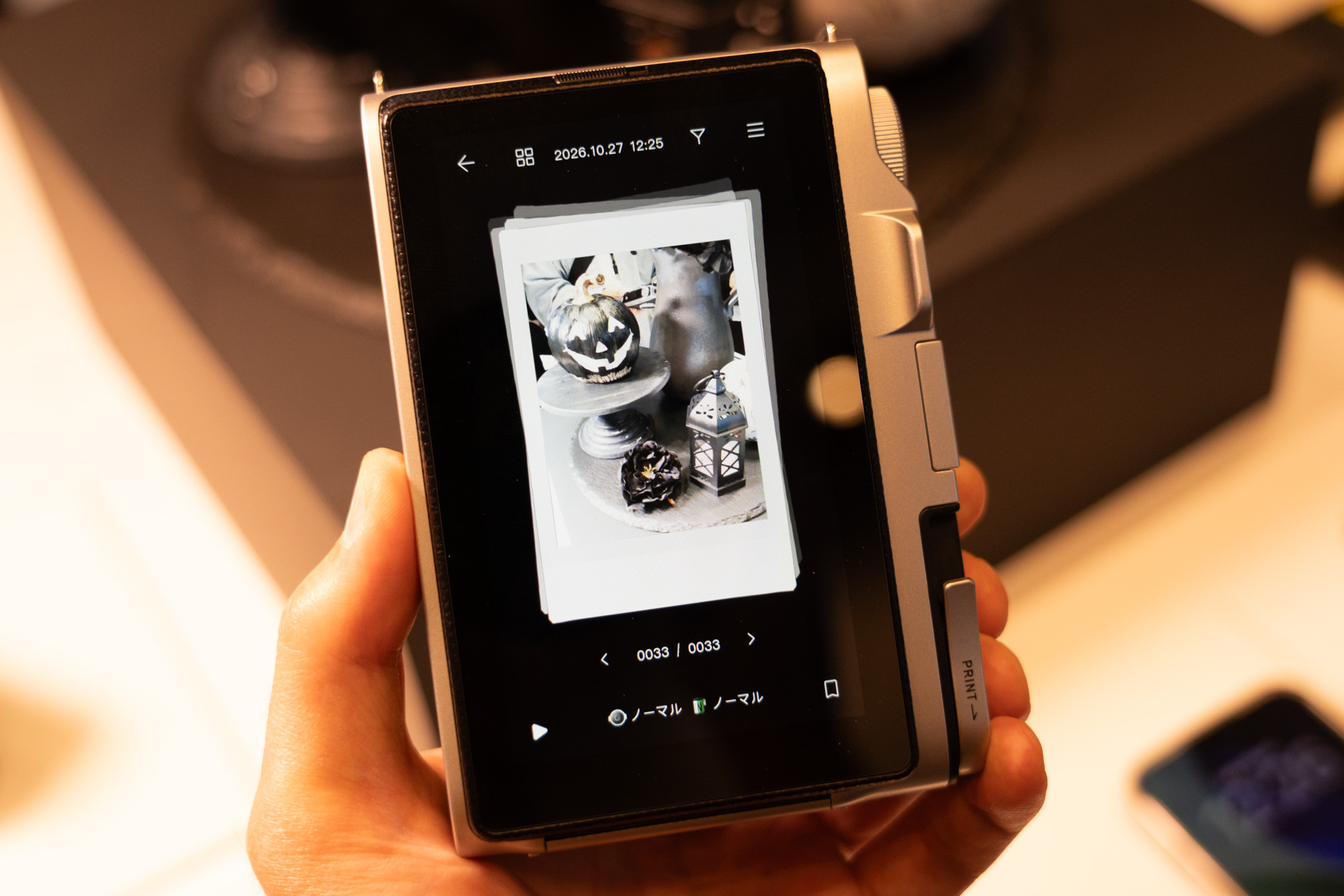 instax Immersive Movieの再生画面