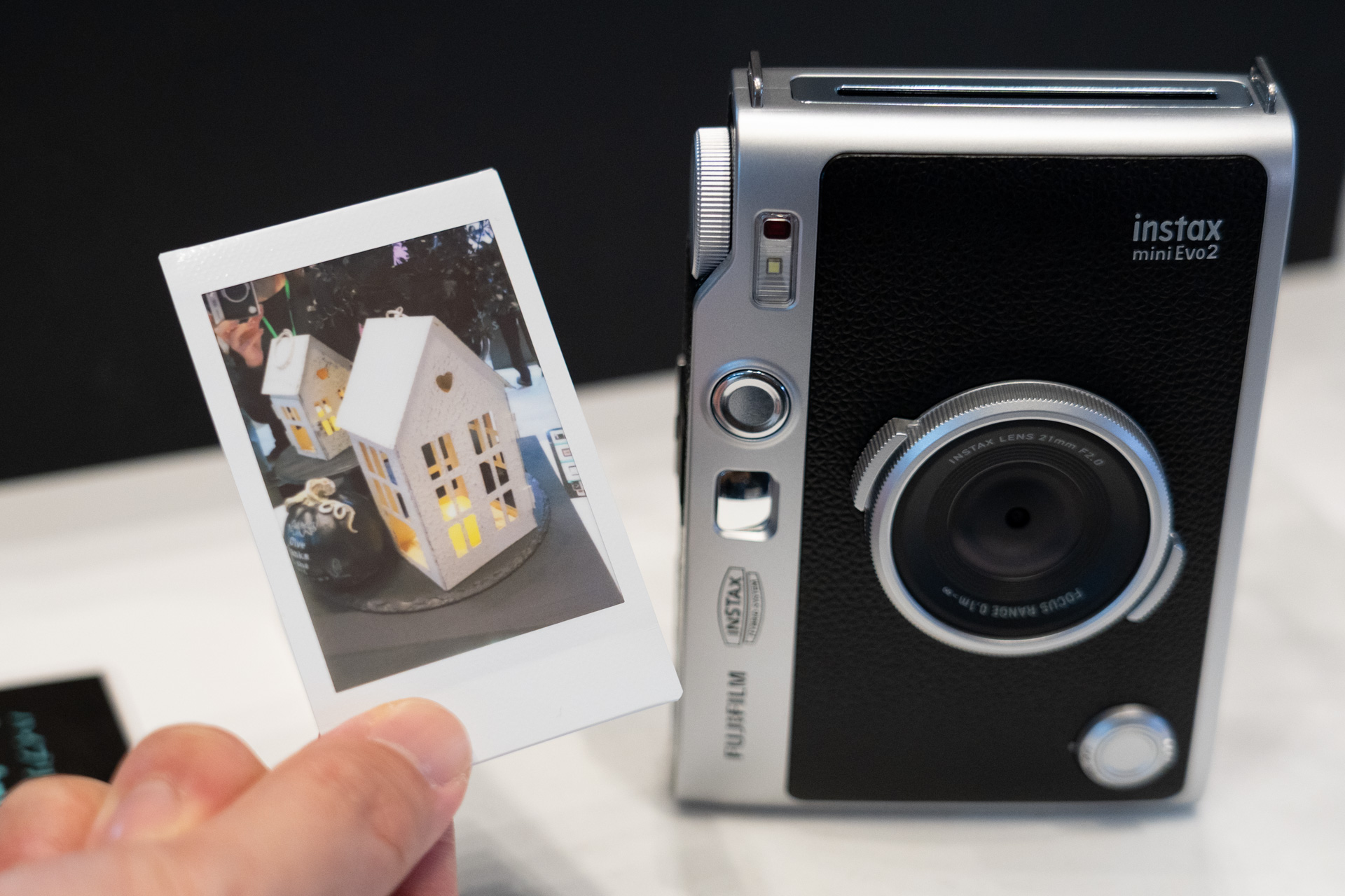 プリント例。instax miniフィルムに対応している