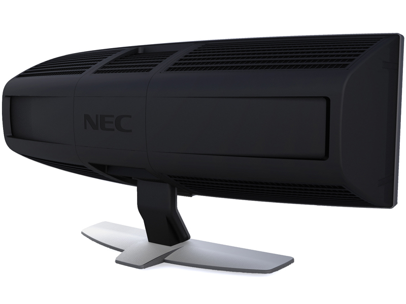 <b>背面もカーブした形状になっている</b>