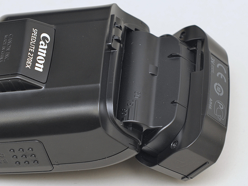 <b>ヒンジ部分に、バウンスの角度が記載されている</b>