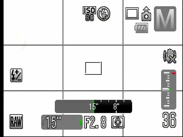 <b>PowerShot G10は、最長15秒までの長秒露出ができる</b>