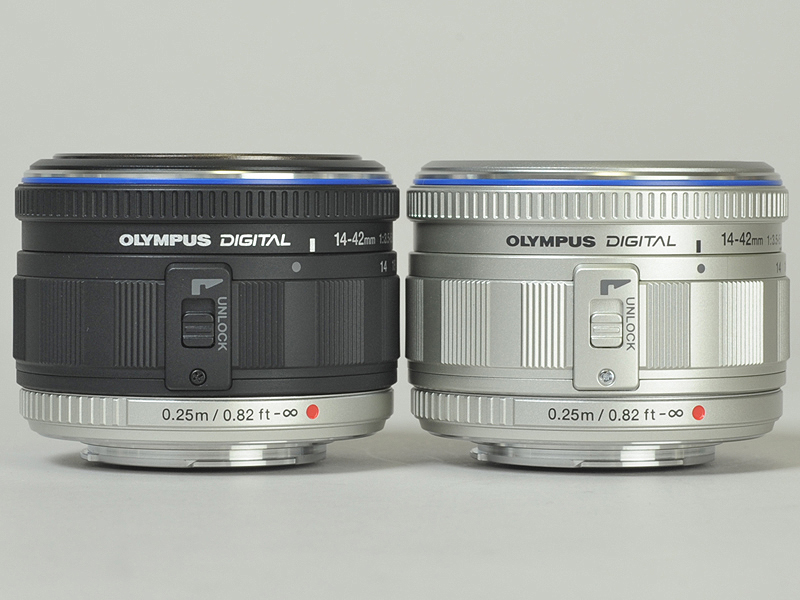 <b>M.ZUIKO DIGITAL ED-14-42mm F3.5-5.6。ブラックとシルバーが存在する。価格は3万6,750円</b>