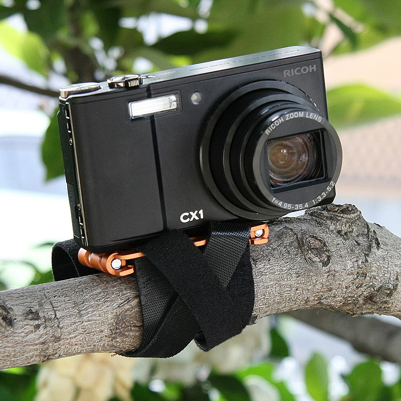 <b>木の幹などにもカメラを固定できる</b>