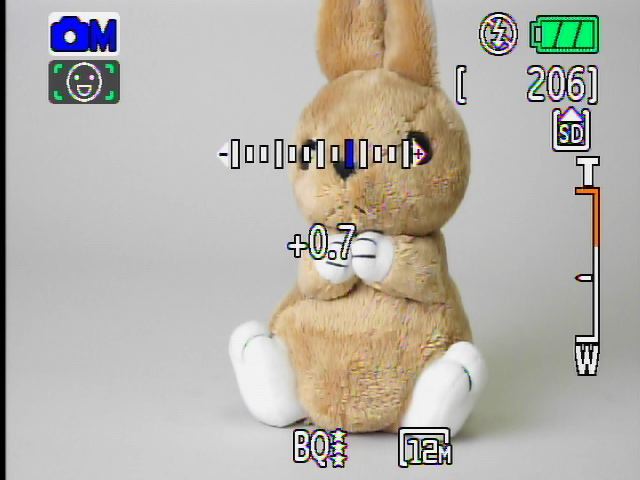 <b>被写体を見ながらの露出補正にも対応する</b>