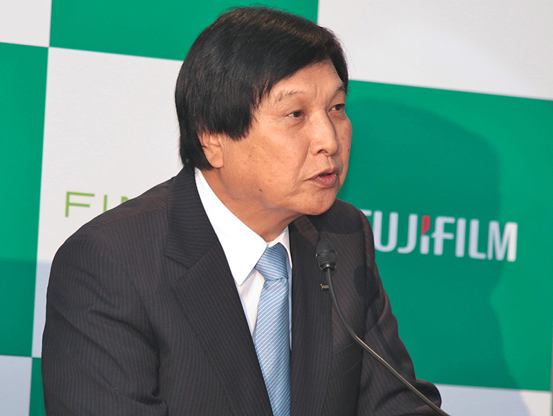<b>富士フイルム電子映像事業部の樋口武事業部長</b>