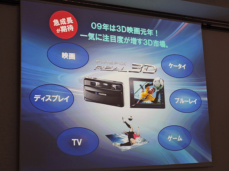 <b>2009年を3D元年と位置づけ、関連製品と連携しながら普及を図る</b>