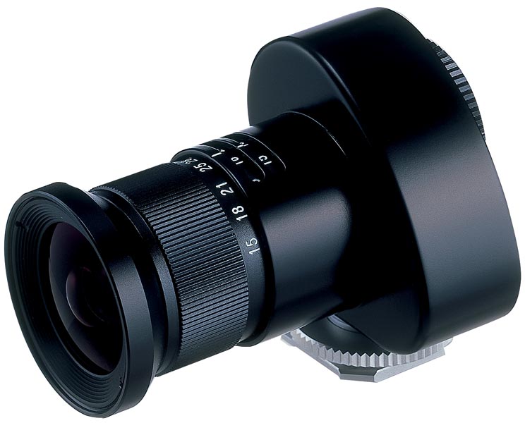<b>15-35mm ZOOM FINDER。写真はどちらも1.3倍と1.5倍でのイメージサイズ表示に対応したType-A</b>