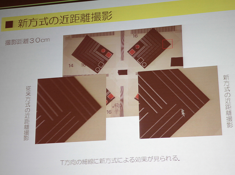 <b>近距離撮影での画質も改善した</b>