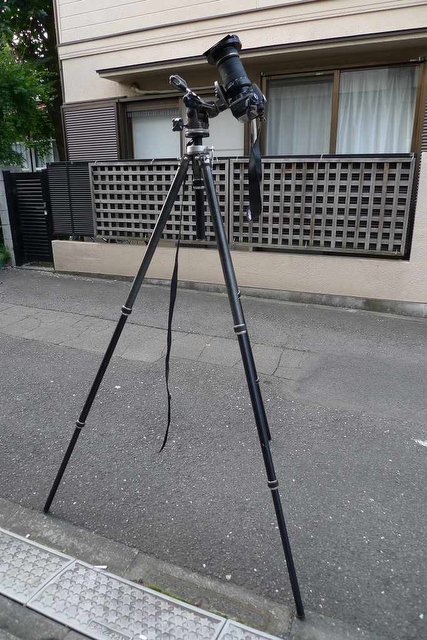 <b>実際に使用した機材Bの状態。出発前に撮影した</b>