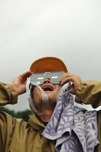 <b>観測する筆者</b>