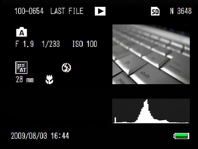 <b>ヒストグラムと詳細情報表示</b>