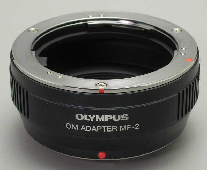 <b>オリンパス純正のOMアダプターMF-2</b>