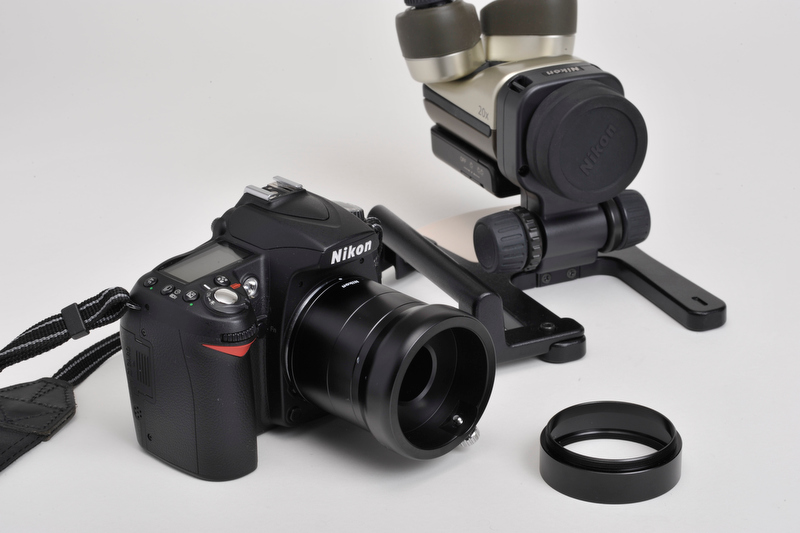 <b>D90にカメラアタッチメント「NSA-L1」を装着</b>