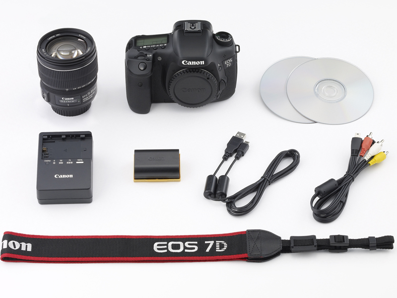 <b>EOS 7D EF-S15-85IS Uレンズキットのパッケージ内容</b>