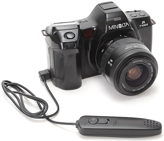 <STRONG>ミノルタα7700iでの使用例（RM-L1-S1）</STRONG>