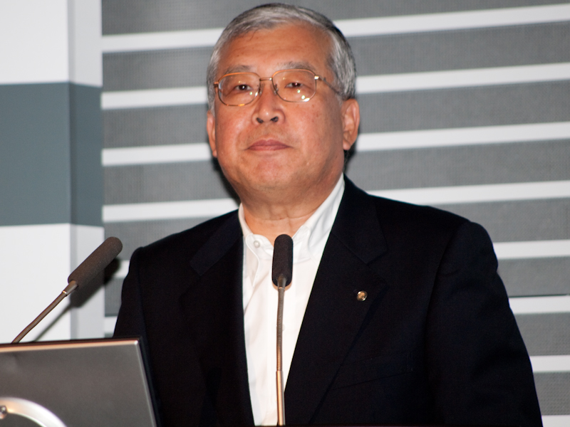 <b>キヤノンマーケティングジャパン代表取締役社長の川崎正己氏</b>