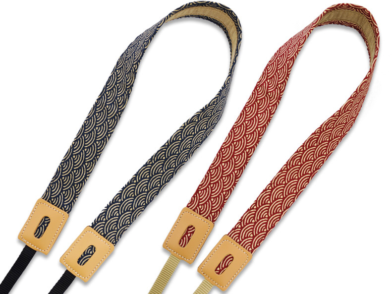 <b>左から青海波（紺）、青海波（赤）</b>