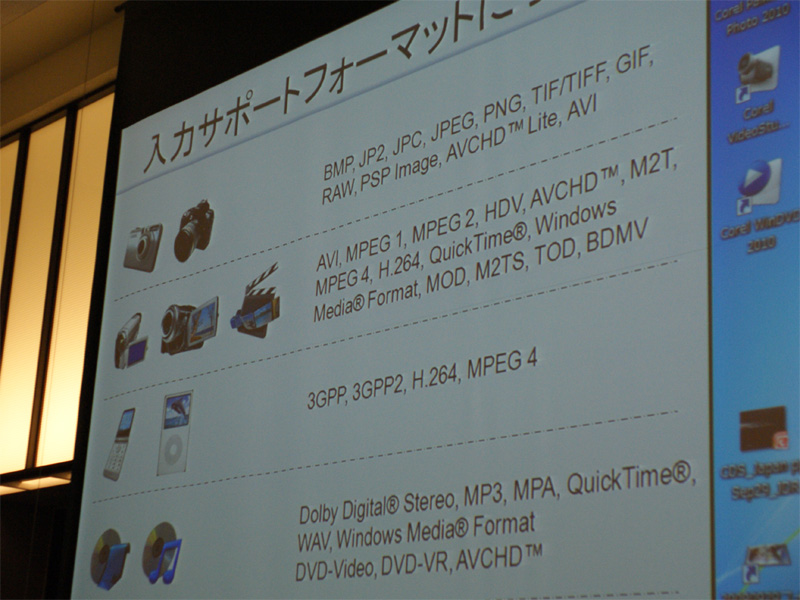 <b>対応フォーマット一覧</b>