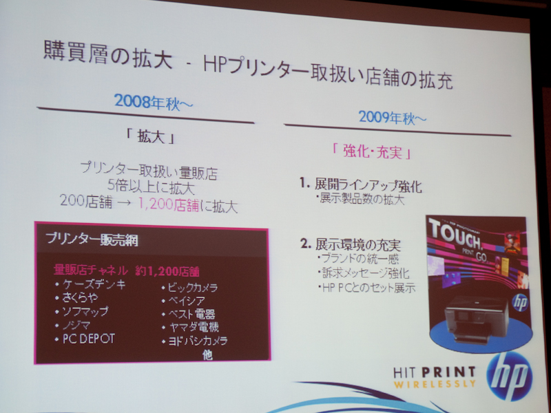 <b>店頭での展示製品数拡大と、訴求メッセージの強化を目指す</b>