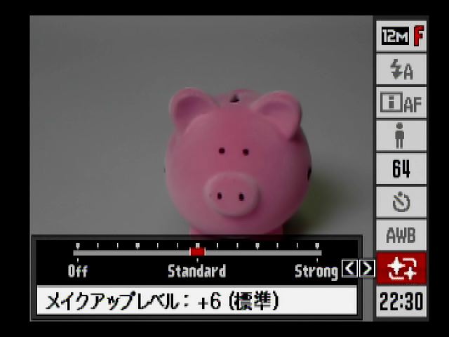 <STRONG>人物の肌を綺麗にする「人物メイクアップ機能」も搭載</STRONG>