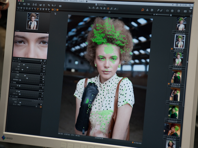 <b>ピントの合っている部分を分かりやすくすることで、より厳密なピント確認が可能になるという</b>