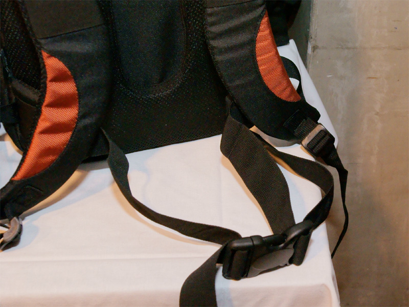 <b>パッド入りのウェストベルトも備える</b>