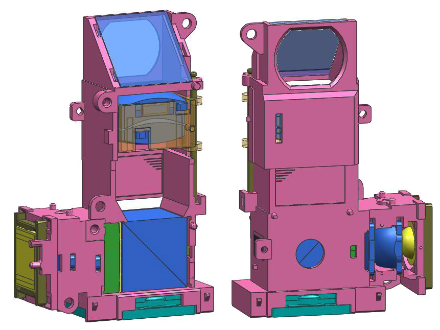 <b>プロジェクターユニットの透視図</b>