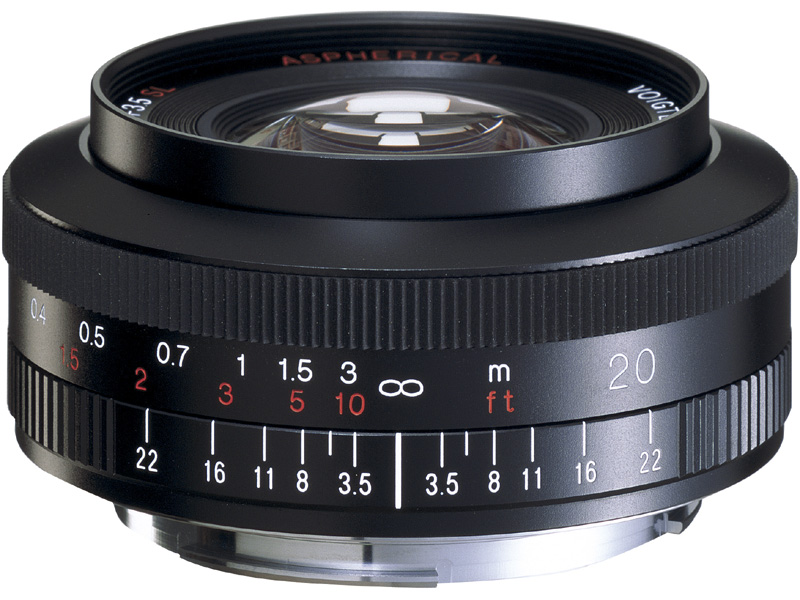 <b>キヤノンEFマウント用のCOLOR SKOPAR（カラースコパー）20mm F3.5 SL II Aspherical</b>