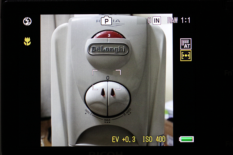 <b>1：1の撮影画面</b>