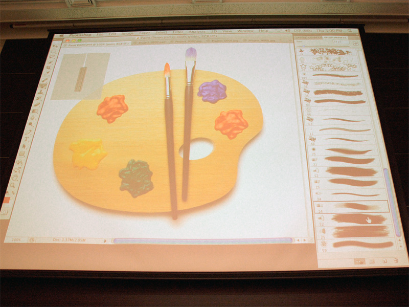 <b>新しいペインティング機能の画面</b>