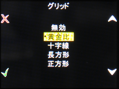 <b>再生画面でグリッド表示が行なえる</b>
