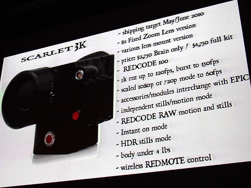 <b>2/3型で3KとなるSCARLET</b>