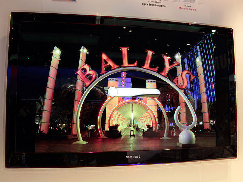 <b>NX10で撮影した静止画のサンプルを上映</b>