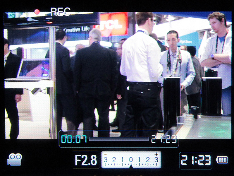 <b>動画撮影中の画面</b>