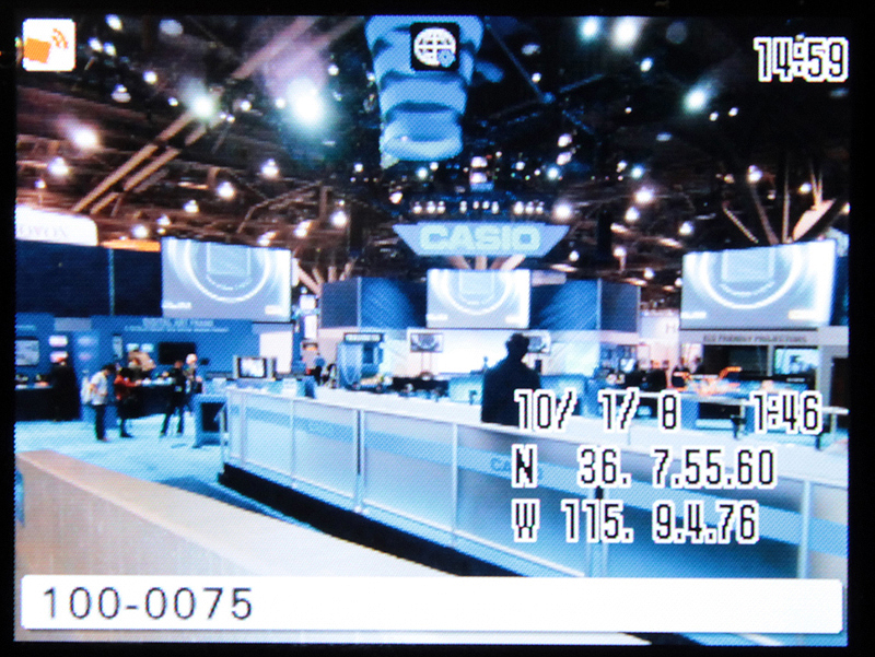 <b>再生画面に位置情報が出る</b>