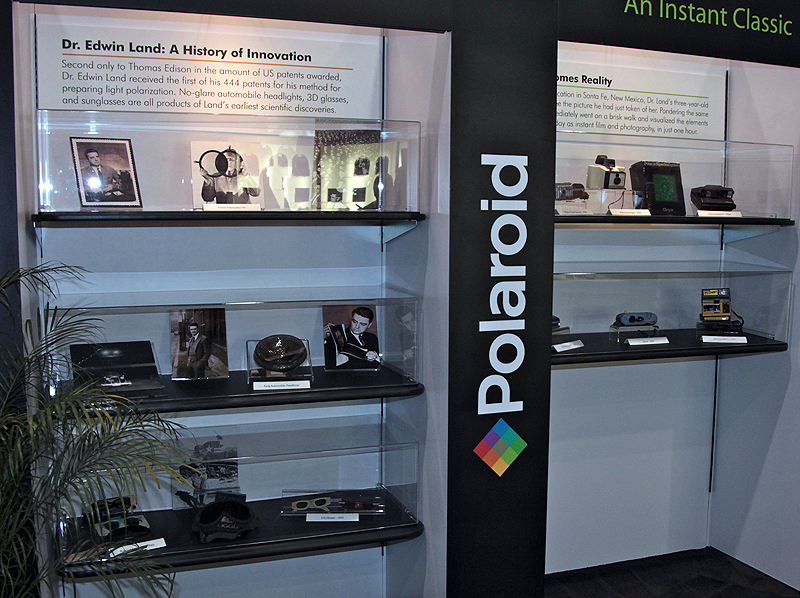 <b>例年通り、ポラロイドの歴史を紹介するコーナーも設けていた</b>