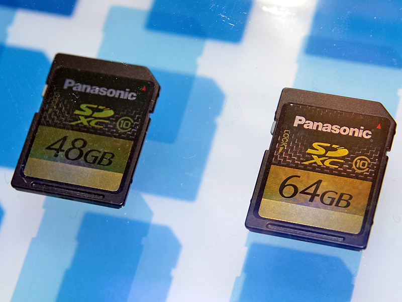 <b>パナソニック初となるSDXCメモリーカード</b>