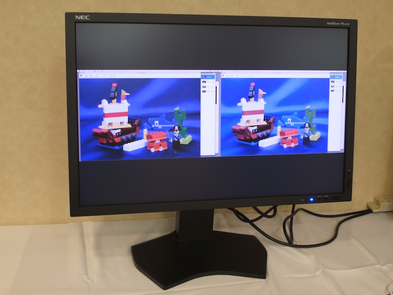 <b>左右で別の色域をエミュレートすることも可能</b>