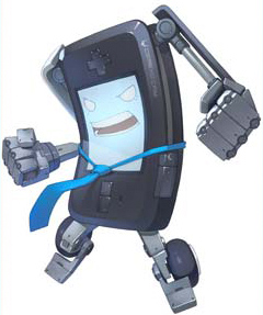 <b>ブラックをイメージした「大戸あげる」（左）とホワイトをイメージした「飯津シェア」（右）。キャラクターデザインはイラストレーターのしずまよしのり氏</b>