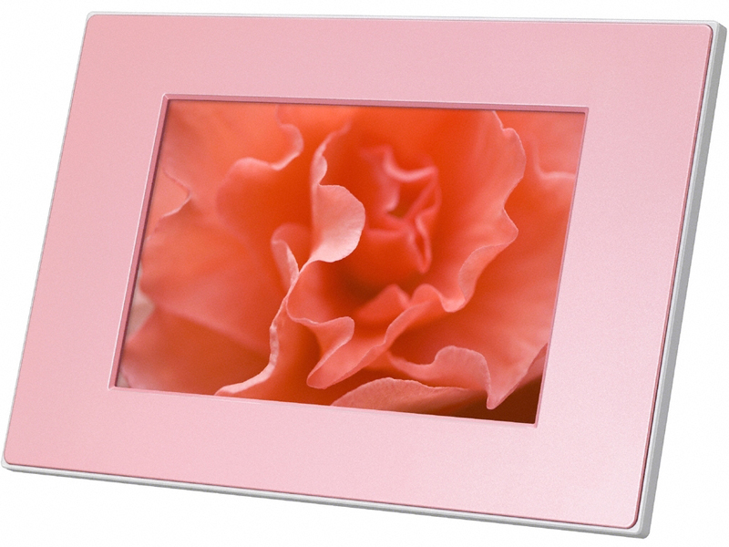 <b>DPF-E73（ピンクのフレームを装着）</b>